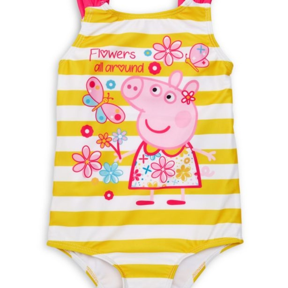 PEPPA PIG GIRL'S ONE-PIECE SWIMSUIT SIZE 2T  Cute!